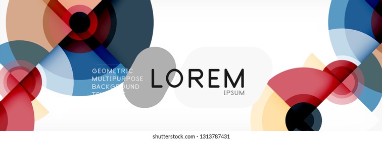 Modern circle background, vector illustration
