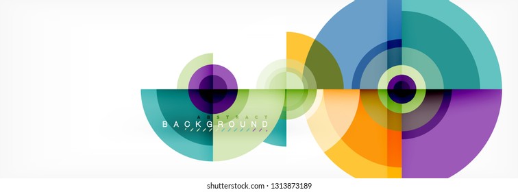 Modern circle background, vector illustration