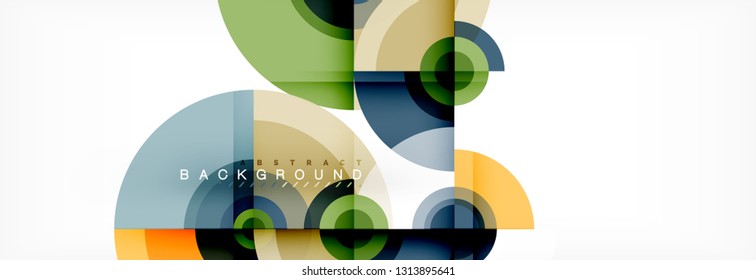 Modern circle background, vector illustration