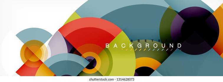 Fondo de círculo moderno, ilustración vectorial