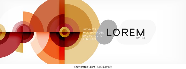 Modern circle background, vector illustration