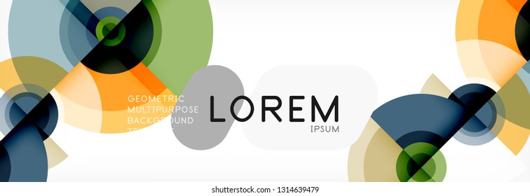 Modern circle background, vector illustration