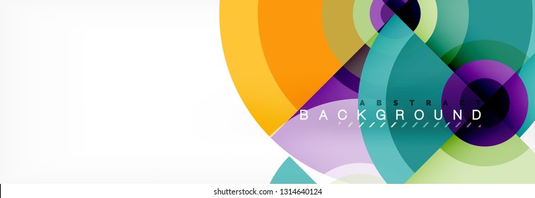 Modern circle background, vector illustration