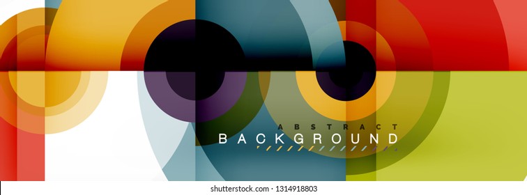 Modern circle background, vector illustration
