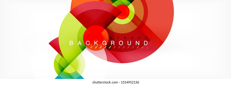 Modern circle background, vector illustration