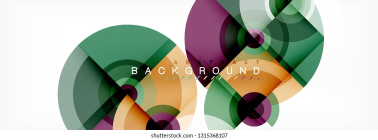 Modern circle background, vector illustration