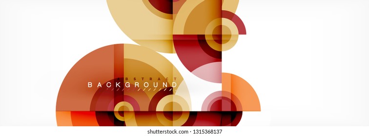 Modern circle background, vector illustration