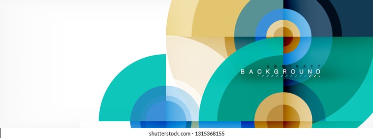 Fondo de círculo moderno, ilustración vectorial