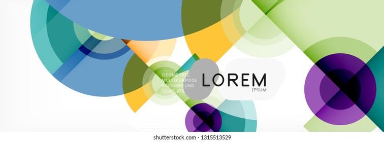 Modern circle background, vector illustration