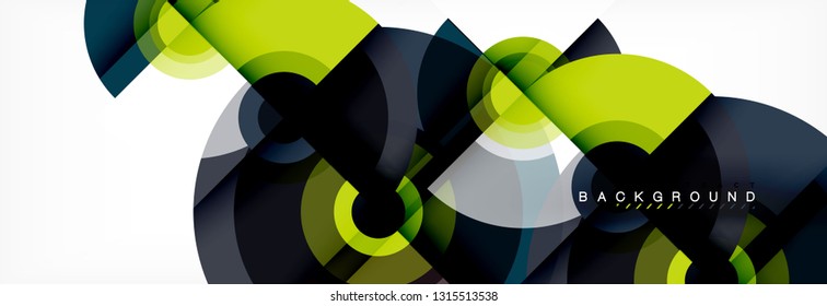 Fondo de círculo moderno, ilustración vectorial