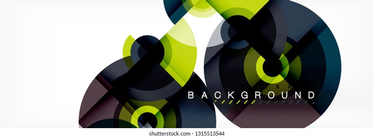 Modern circle background, vector illustration