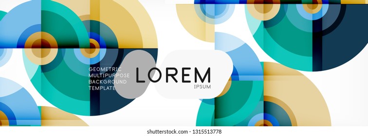 Modern circle background, vector illustration