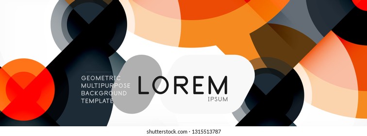 Modern circle background, vector illustration