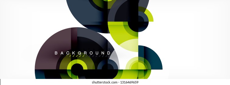 Modern circle background, vector illustration
