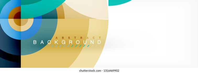 Modern circle background, vector illustration