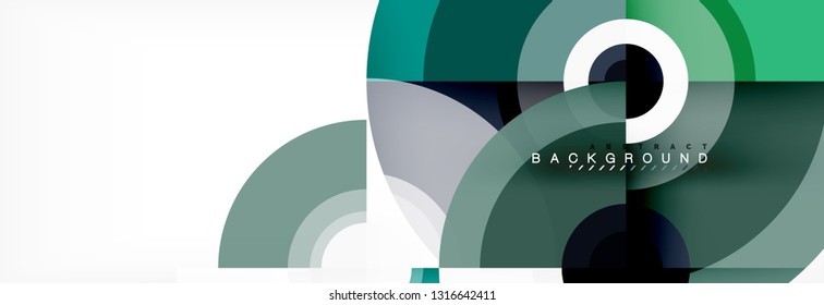 Fondo de círculo moderno, ilustración vectorial