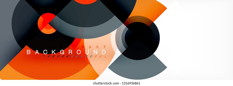 Modern circle background, vector illustration