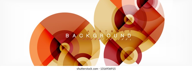 Modern circle background, vector illustration