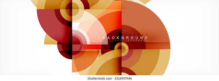 Fundo de círculo moderno, ilustração vetorial
