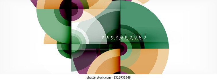 Fondo de círculo moderno, ilustración vectorial
