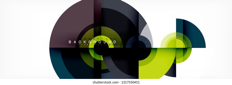 Modern circle background, vector illustration