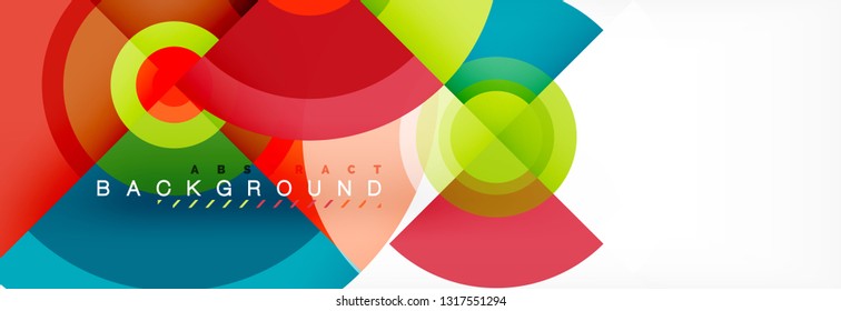 Modern circle background, vector illustration
