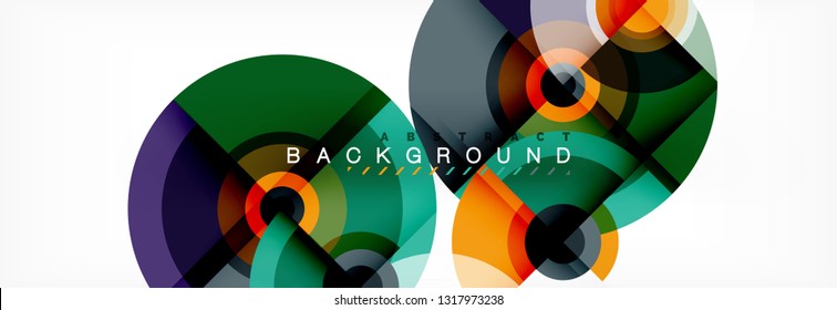 Modern circle background, vector illustration