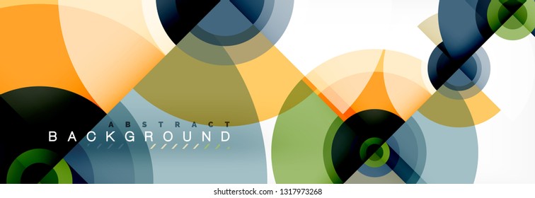 Fondo de círculo moderno, ilustración vectorial