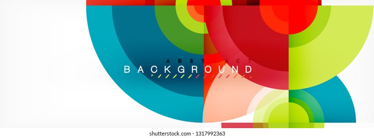 Modern circle background, vector illustration