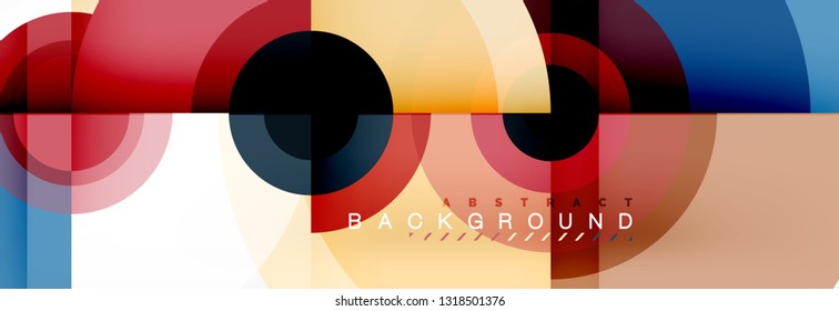 Modern circle background, vector illustration