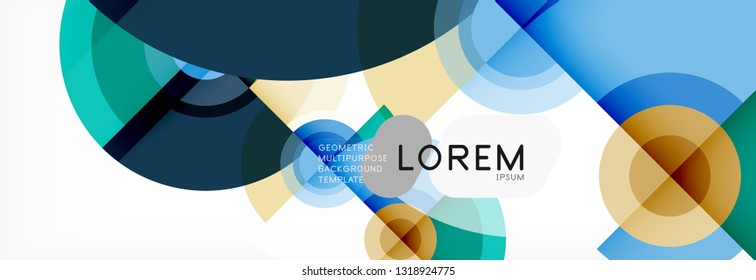 Modern circle background, vector illustration