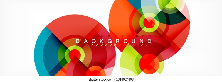 Modern circle background, vector illustration