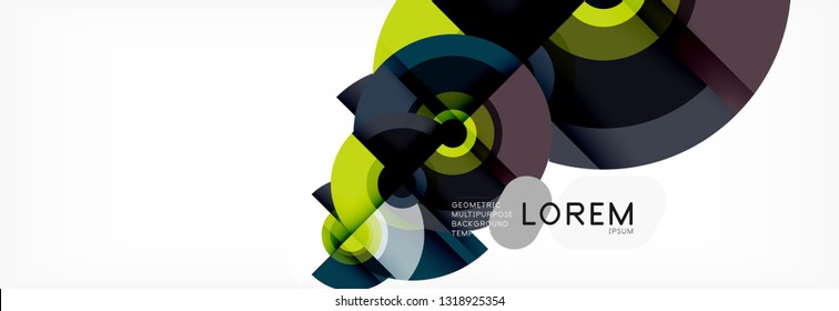 Modern circle background, vector illustration