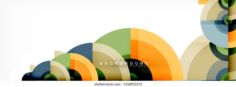 Fondo de círculo moderno, ilustración vectorial