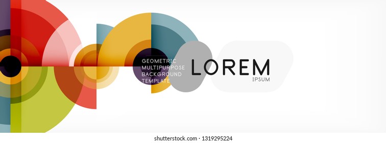 Modern circle background, vector illustration