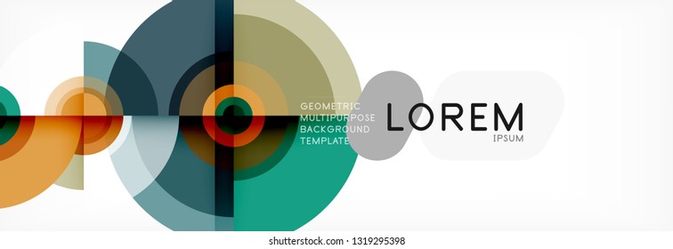 Modern circle background, vector illustration