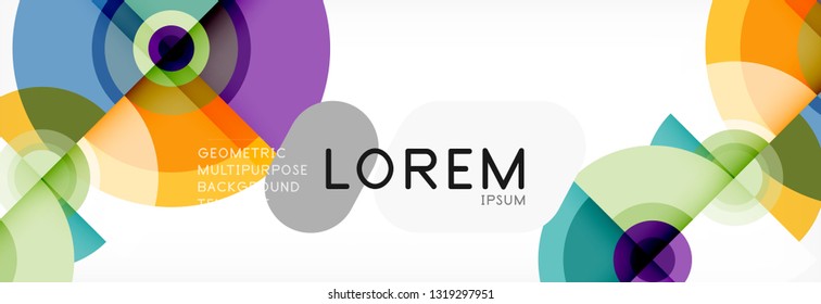 Fondo de círculo moderno, ilustración vectorial