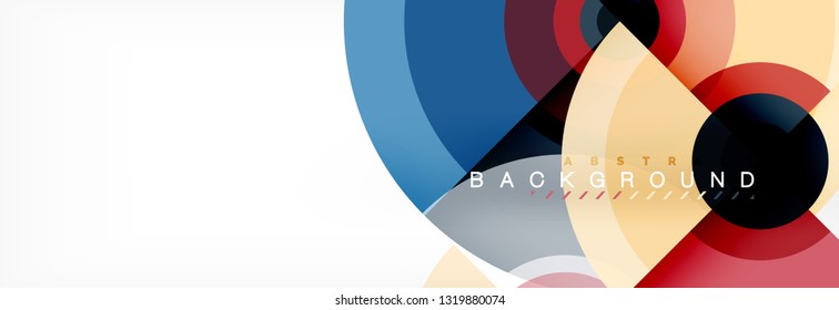 Fondo de círculo moderno, ilustración vectorial