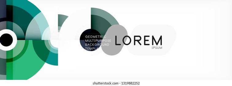 Modern circle background, vector illustration