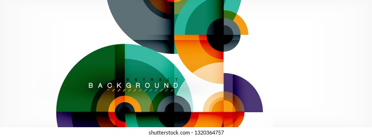 Fondo de círculo moderno, ilustración vectorial