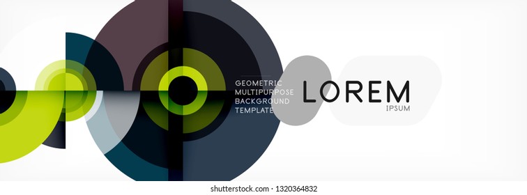 Fondo de círculo moderno, ilustración vectorial
