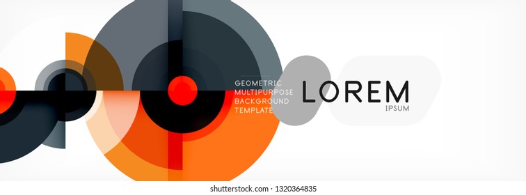 Modern circle background, vector illustration