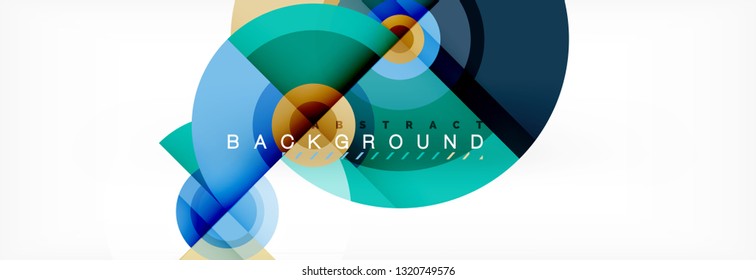 Modern circle background, vector illustration
