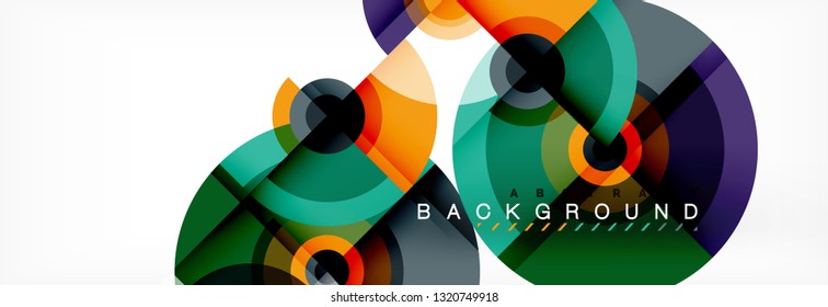 Fondo de círculo moderno, ilustración vectorial