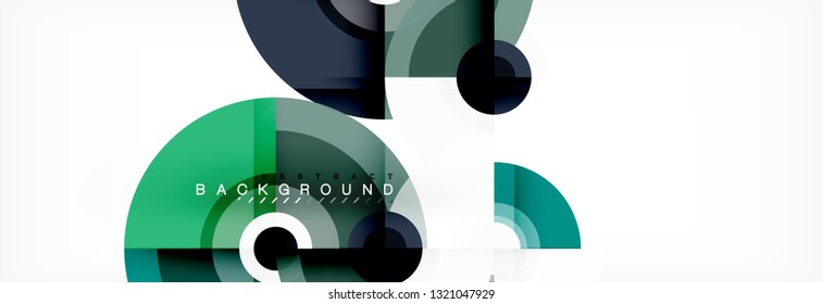 Modern circle background, vector illustration