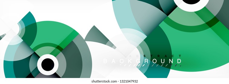 Fondo de círculo moderno, ilustración vectorial