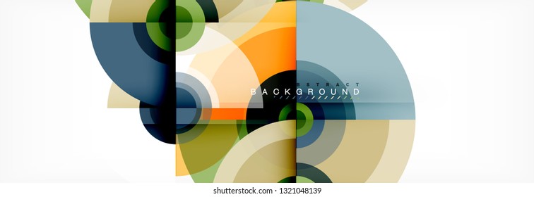 Modern circle background, vector illustration