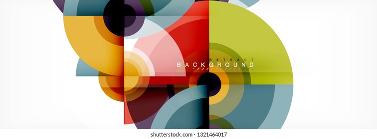 Modern circle background, vector illustration