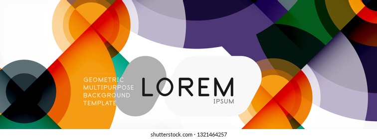 Modern circle background, vector illustration
