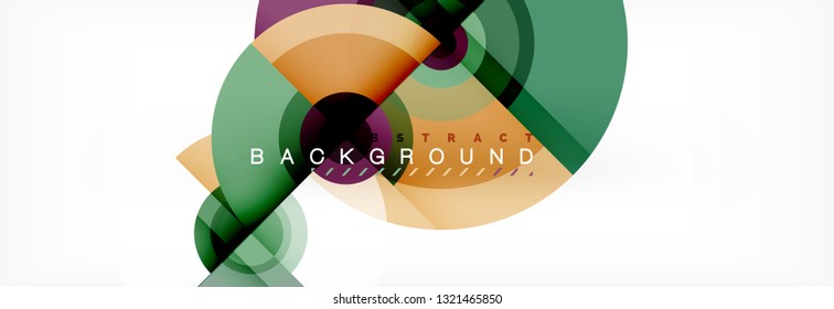 Modern circle background, vector illustration